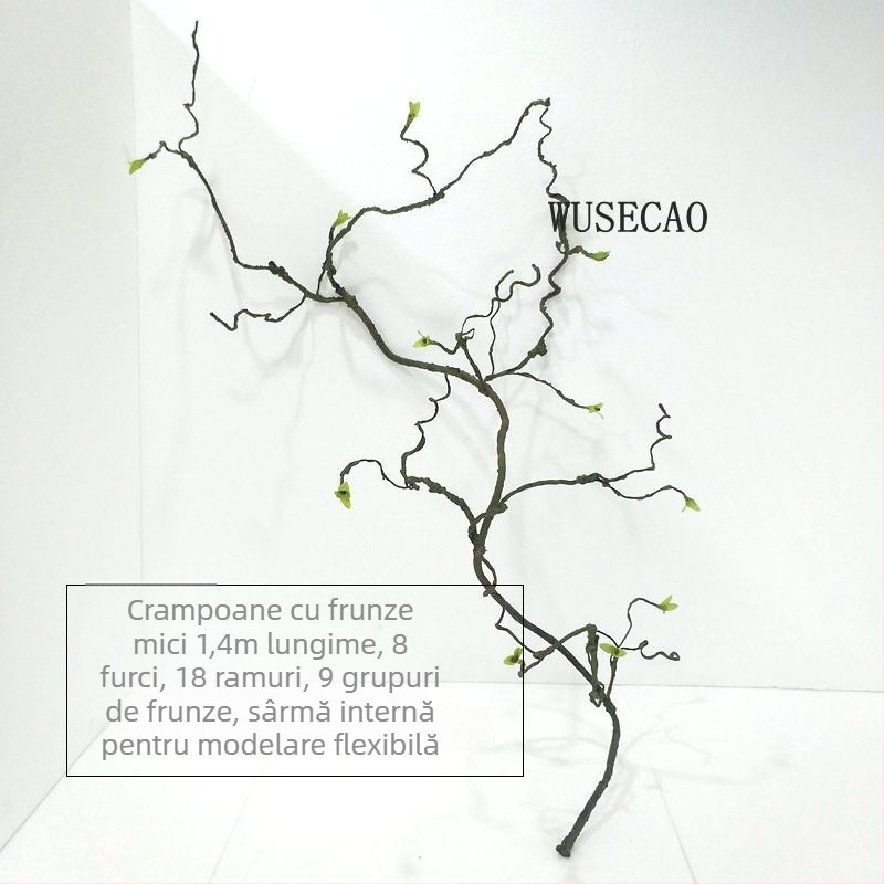 Vițe artificiale pentru copaci, liane din spumă realiste pentru decor și amenajări, verdeață din ratan sintetic, înălțime 100-200 cm