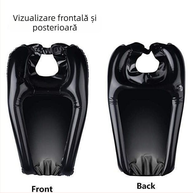 Perne gonflabile pentru spălatul părului în pat și vas de spălat pentru igienă la domiciliu, pliabilă, pentru persoanele vârstnice și femeile însărcinate