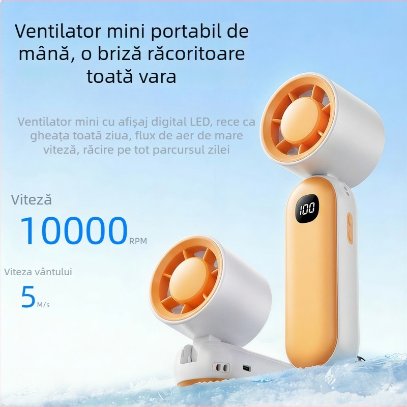 Ventilator pliabil pentru gât, portabil, USB, mini ventilator