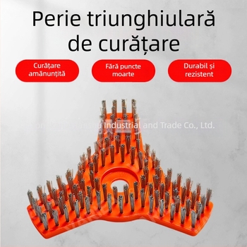 Perie triunghiulară de curățare pentru mașină de tuns iarba pe benzină – accesorii pentru unelte de grădină pentru curățare ușoară