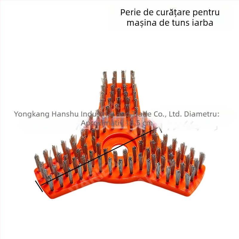 Perie triunghiulară de curățare pentru mașină de tuns iarba pe benzină – accesorii pentru unelte de grădină pentru curățare ușoară