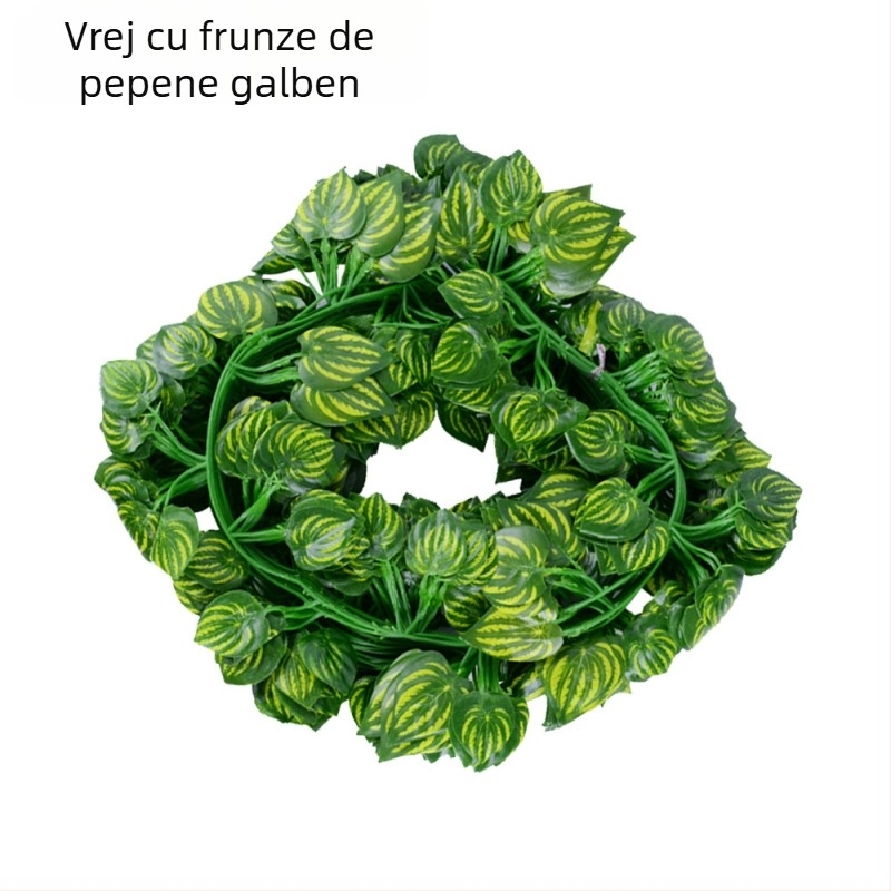 Viță artificială cu frunze verzi pentru decor, din mătase – ideală pentru nunți, exterior, recuzită foto și decor acasă
