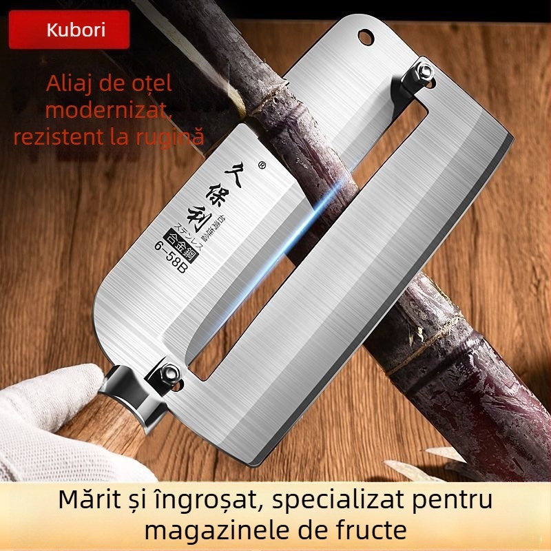 Cuțit special pentru curățarea ananasului și a trestiei de zahăr
