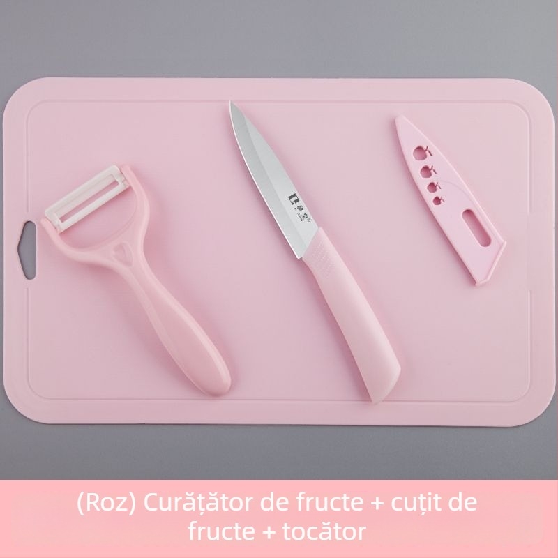 Curățător ceramic pentru fructe, cuțit de bucătărie portabil, cuțit mini ascuțit pentru fructe, pentru curățarea merelor