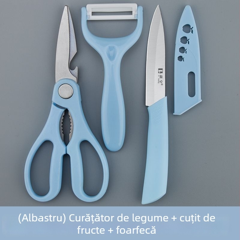 Curățător ceramic pentru fructe, cuțit de bucătărie portabil, cuțit mini ascuțit pentru fructe, pentru curățarea merelor