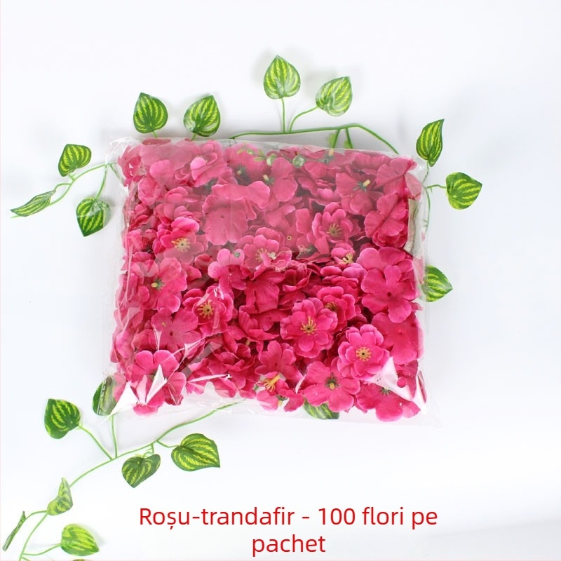 Flori de mătase: flori de piersic, petale de piersic, trandafiri și flori de prune, accesorii de păr pentru ședințe foto de nuntă