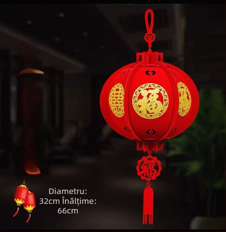 Felinar decorativ pentru Anul Nou Chinezesc, pandantive pentru copac și decor stradal