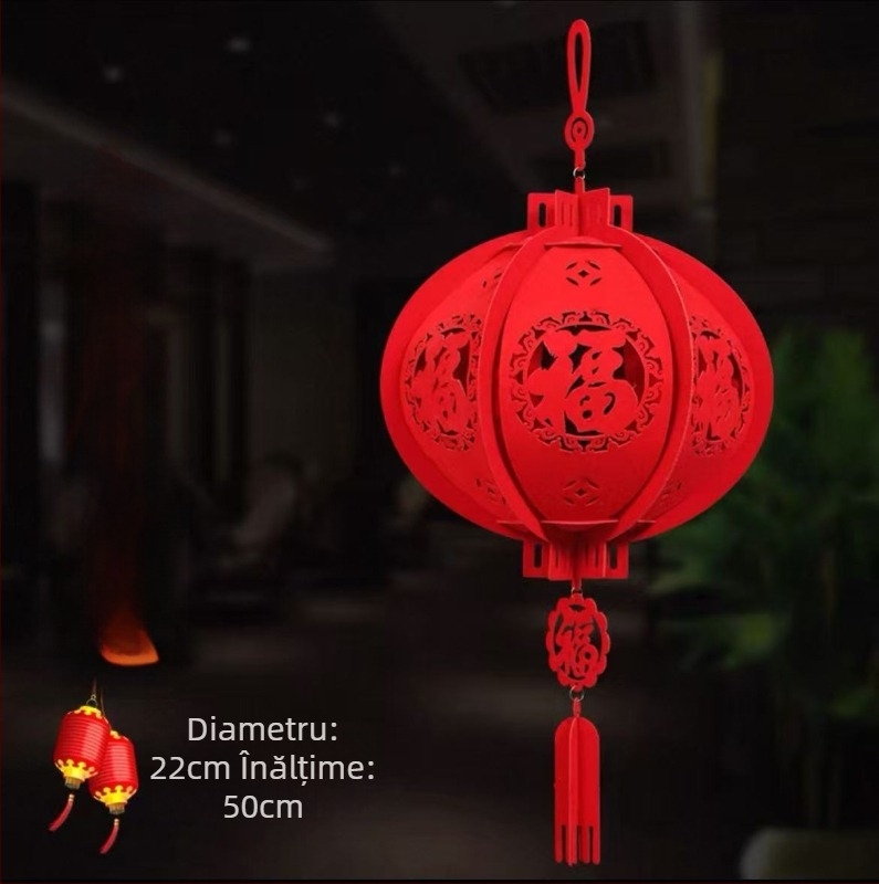 Felinar decorativ pentru Anul Nou Chinezesc, pandantive pentru copac și decor stradal