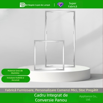Cadru de conversie pentru tavan cu lampa LED plată, adaptor pentru încălzitor de baie, cadru din aliaj de aluminiu, compatibil cu plăci de gips-carton