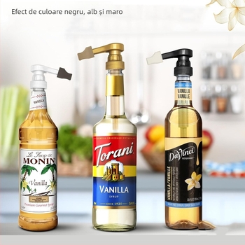 Set capac pompa sirop cafea din silicon – protecție împotriva prafului și insectelor, uz alimentar