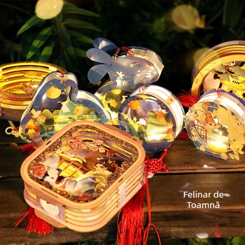 Felinar iepuraș din hârtie, handmade, DIY, lanternă portabilă pentru copii, stil tradițional
