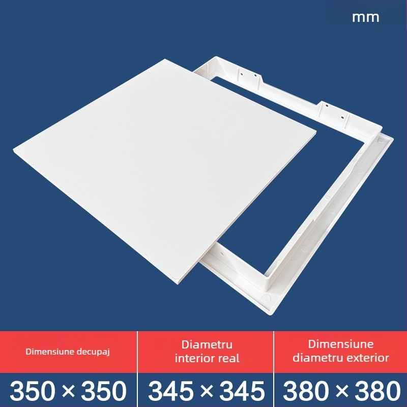 Panou de acces pentru plafon cu capac decorativ din plastic pentru inspecție