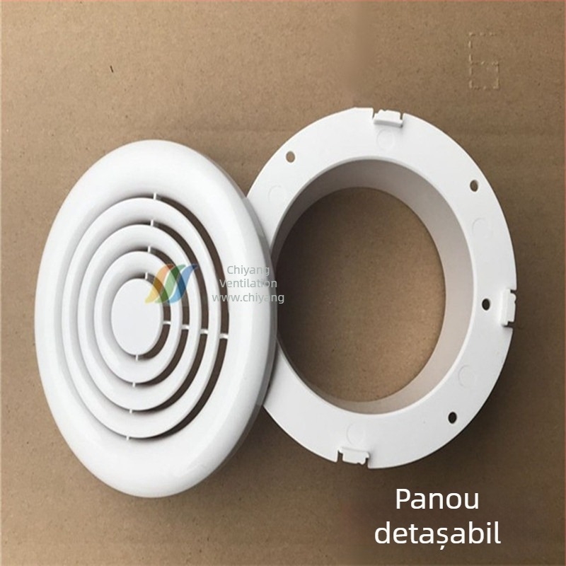 Capac circular din ABS pentru aer proaspăt, ventilație centrală, diametru 100 mm