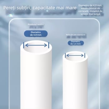 Reîncărcare gel Zhen Write H, negru, capacitate mare, acționare prin apăsare, CS/ST cu vârf de ac