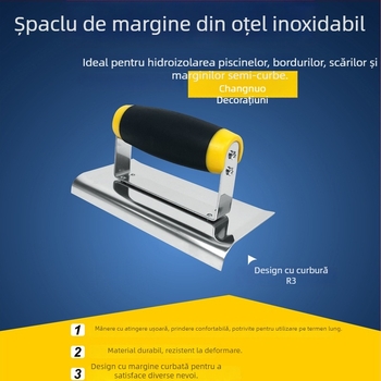 Cuțit de colț din oțel inoxidabil îngroșat pentru pereți interiori