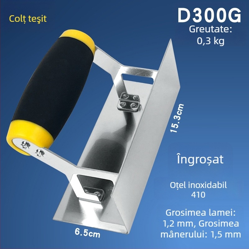 Cuțit de colț din oțel inoxidabil îngroșat pentru pereți interiori