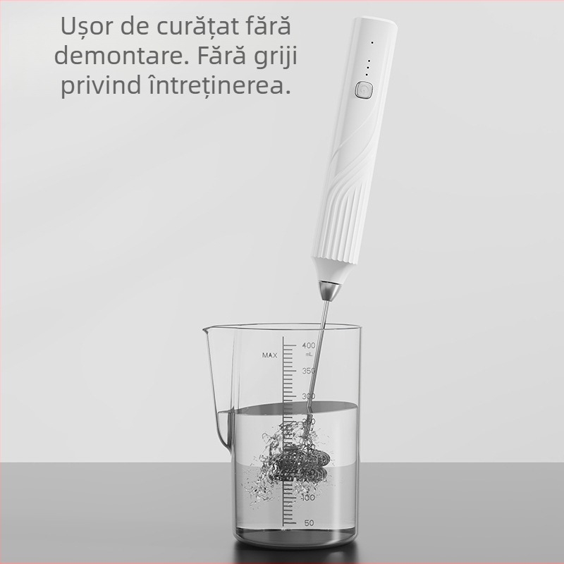 Spumător electric de lapte și mixer de mână pentru cafea, spumator pentru frișcă