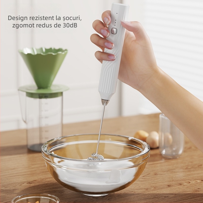 Spumător electric de lapte și mixer de mână pentru cafea, spumator pentru frișcă