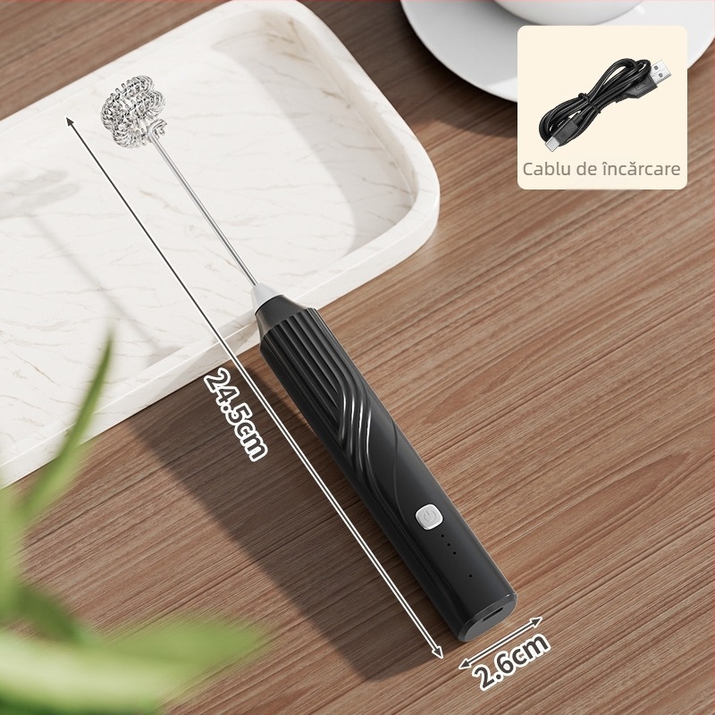 Spumător electric de lapte și mixer de mână pentru cafea, spumator pentru frișcă