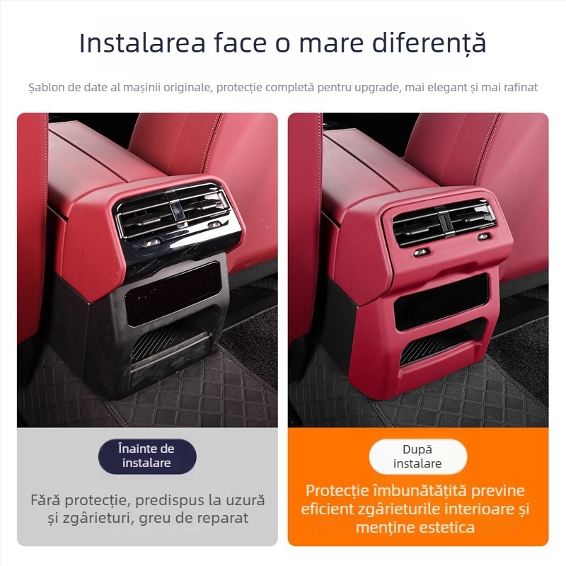 BMW Seria 5 530Li — capac protector pentru iesirea de aer din spate și decor interior, cu bază adezivă