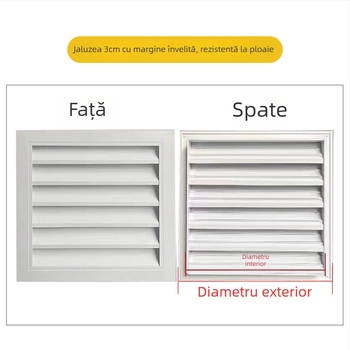 Carcasă din aluminiu pentru unitatea exterioară a climatizatorului, cu lamele, protecție impermeabilă și grilă de aer