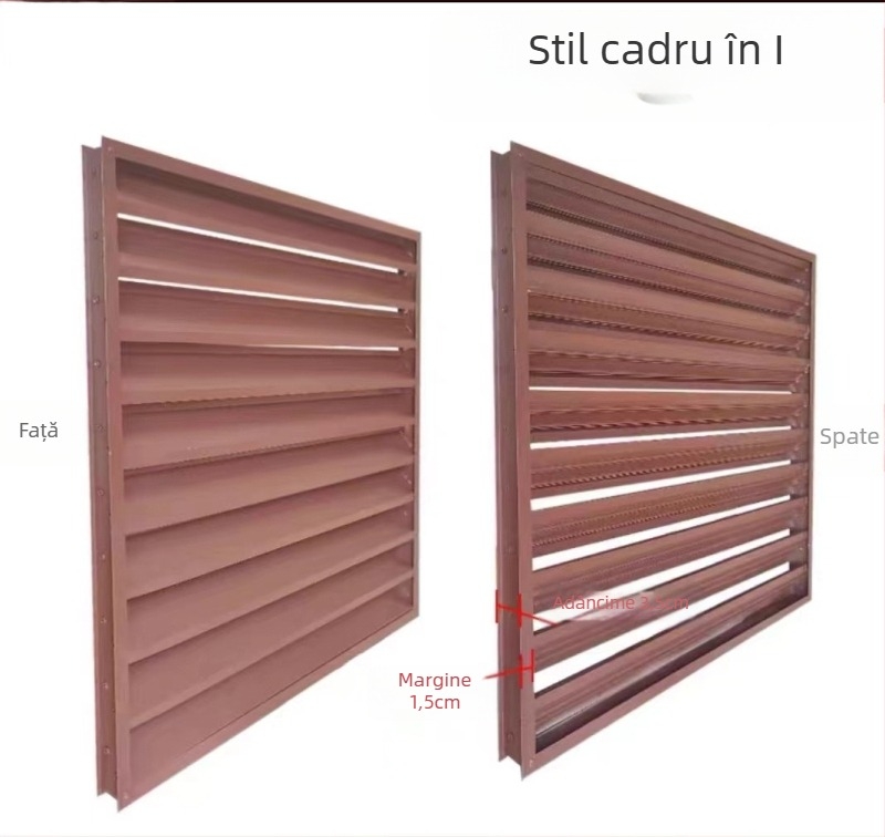 Carcasă din aluminiu pentru unitatea exterioară a climatizatorului, cu lamele, protecție impermeabilă și grilă de aer