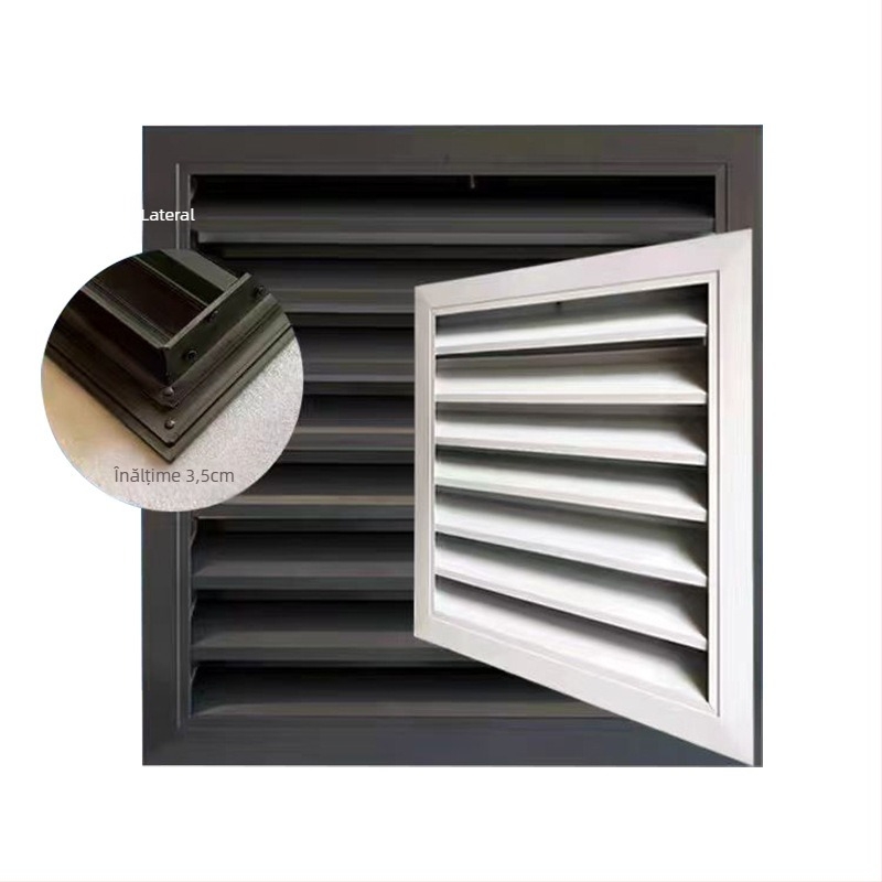 Carcasă din aluminiu pentru unitatea exterioară a climatizatorului, cu lamele, protecție impermeabilă și grilă de aer