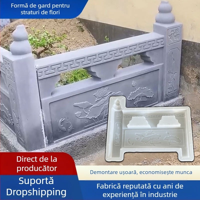 Set de forme din ciment pentru grădină: pat de flori, garduri, iazuri și pavaje din cărămidă