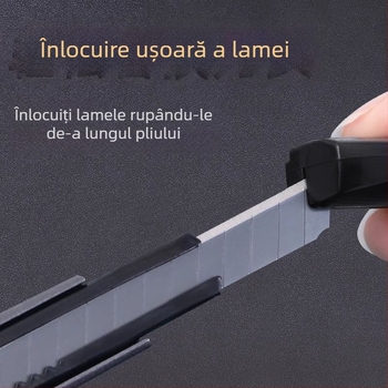 Cuțit universal mini cu lamă la unghi de 30°, aliaj de titan și oțel carbon, pentru tăierea tapetelor și hârtiei