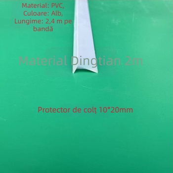 Profil PVC margine, protecție colț L, bandă de finisare a marginii