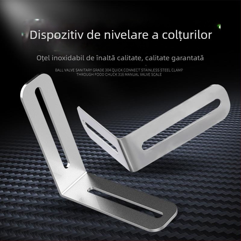 Unealtă profesională pentru nivelarea colțului exterior, cu spacere în cruce pentru nivelatoare de plăci, poziționare precisă a rosturilor