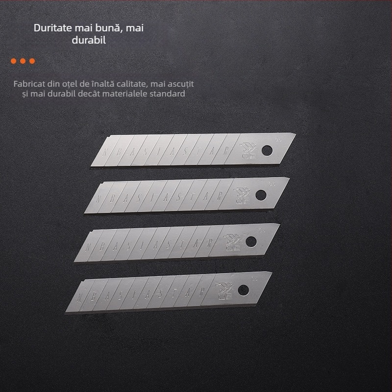 Yaxing lame pentru cutter – lame pentru tapet și tăierea hârtiei, oțel inoxidabil, 0.6x18x100 mm