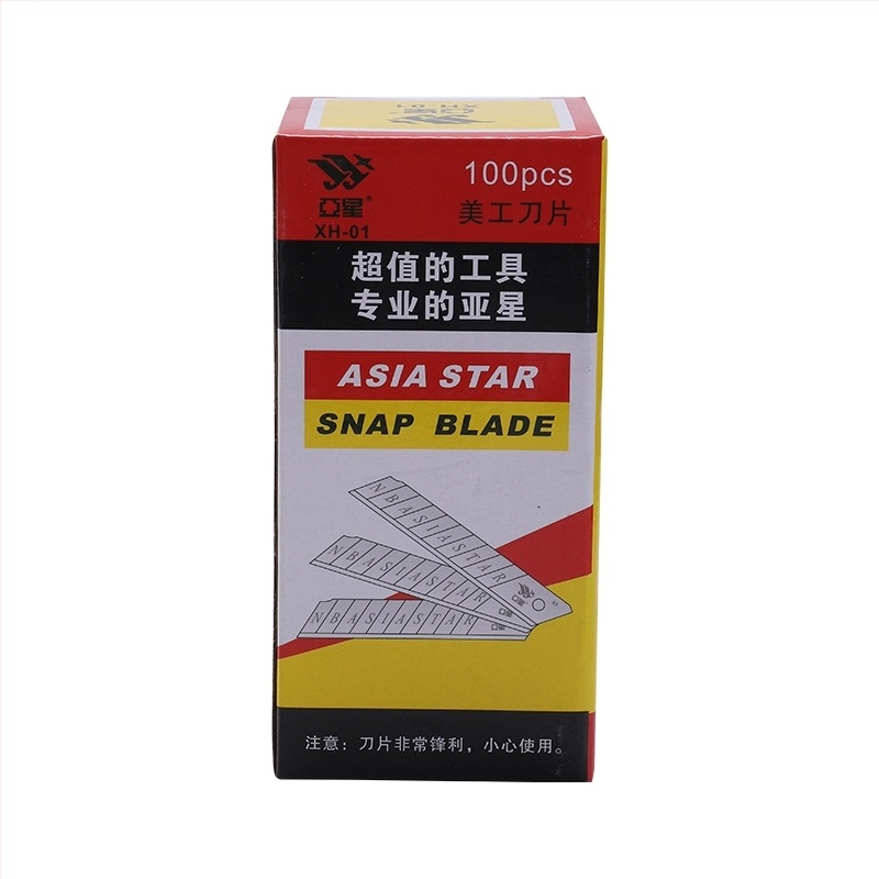 Yaxing lame pentru cutter – lame pentru tapet și tăierea hârtiei, oțel inoxidabil, 0.6x18x100 mm