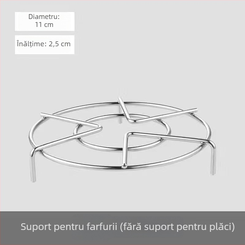 Raft de abur din oțel inoxidabil 304 pentru oală de orez și oală sub presiune, suport circular înalt
