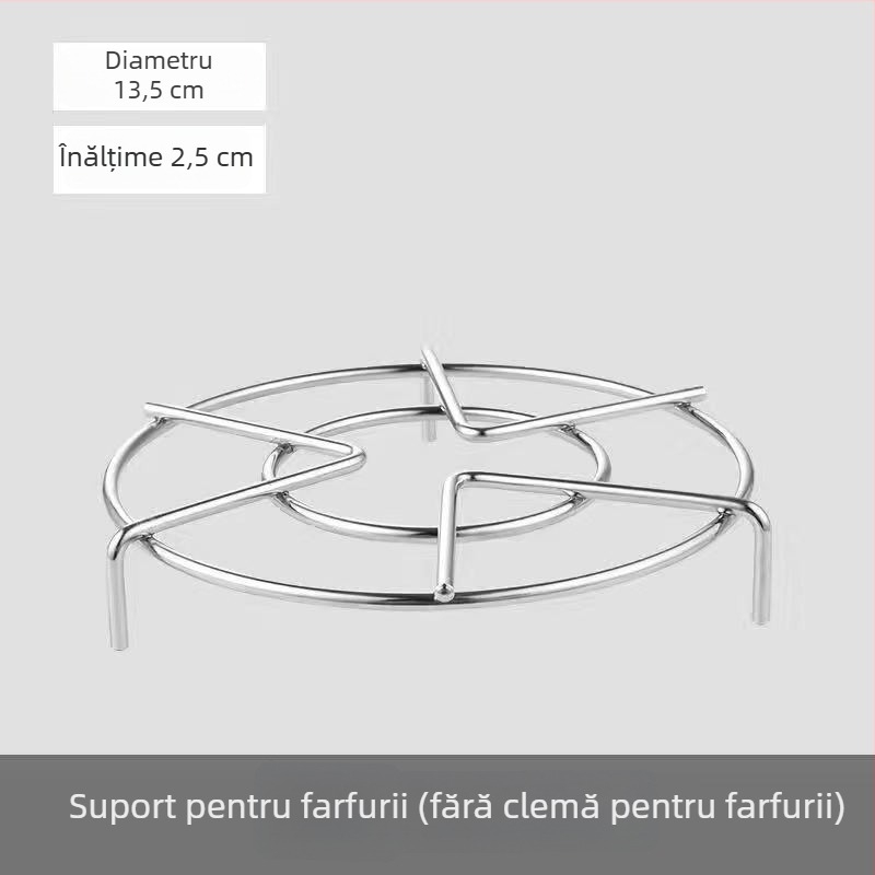 Raft de abur din oțel inoxidabil 304 pentru oală de orez și oală sub presiune, suport circular înalt