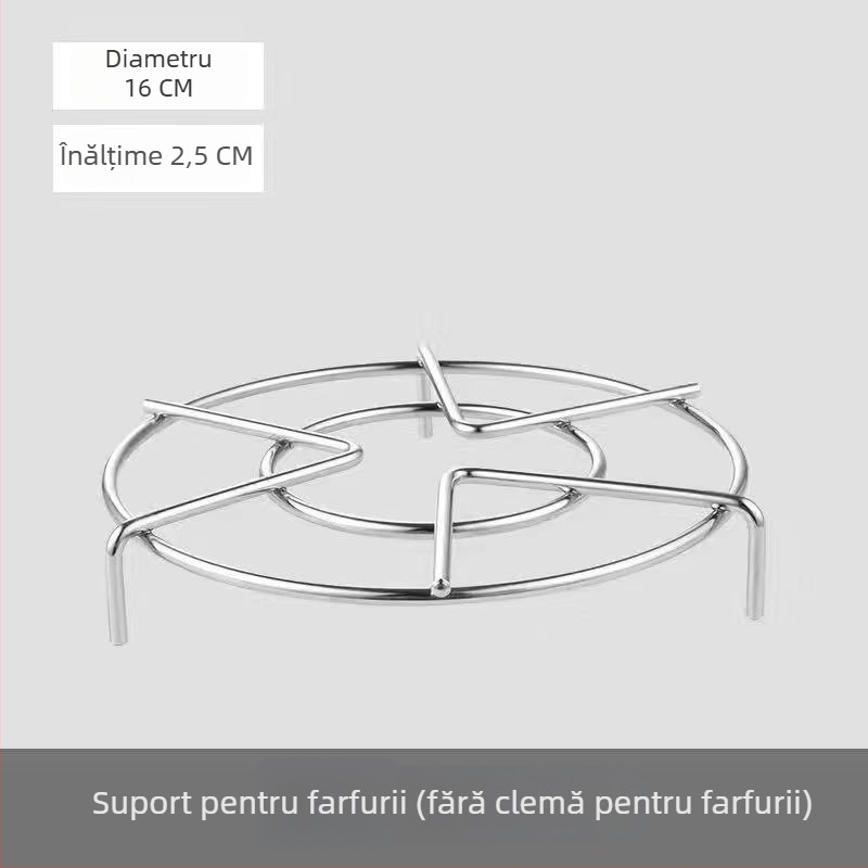 Raft de abur din oțel inoxidabil 304 pentru oală de orez și oală sub presiune, suport circular înalt