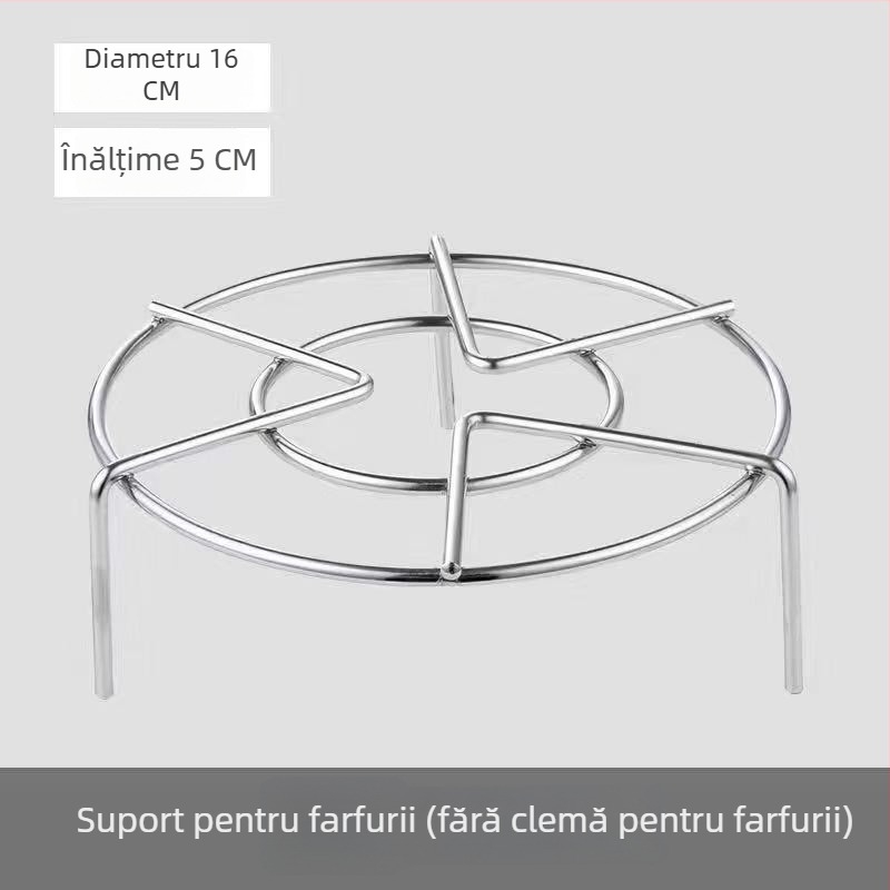 Raft de abur din oțel inoxidabil 304 pentru oală de orez și oală sub presiune, suport circular înalt