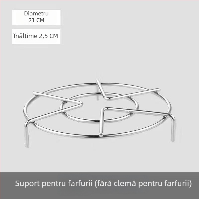 Raft de abur din oțel inoxidabil 304 pentru oală de orez și oală sub presiune, suport circular înalt