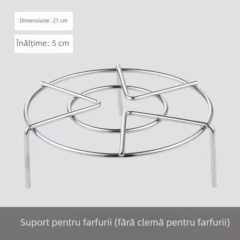 Raft de abur din oțel inoxidabil 304 pentru oală de orez și oală sub presiune, suport circular înalt