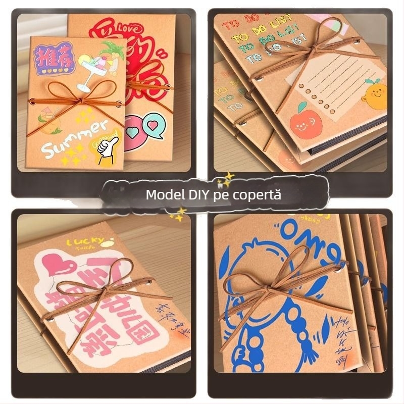 Carte pop-up cu acordeon, handmade DIY, album foto amintiri pliabil pentru cupluri și prietene, cadou creativ, 52 de pagini