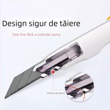 Cuțit mic de uz general, antișoc, model 0443C, unghi de 30°, cuțit de gravură manual pentru piele și tăierea filmelor