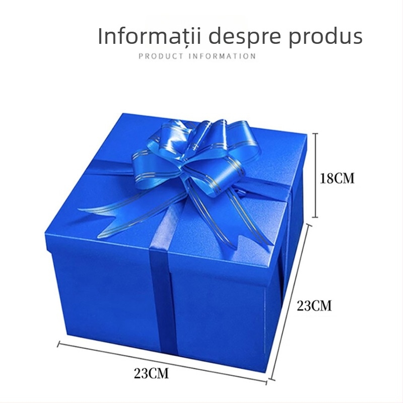 Cutie explozie pentru albume foto DIY — pătrat mat, cutie cadou cu mecanism de extragere a banilor