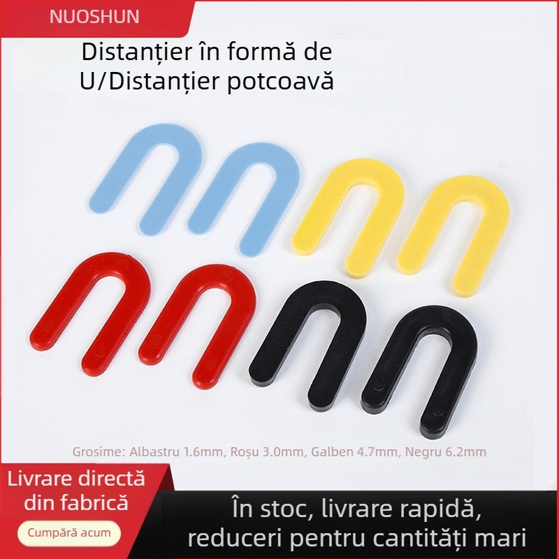 Norshun Garnitură în formă de U pentru plăci, garnitură potcoavă, insert din plastic pentru rosturi – unealtă de distanțiere a rosturilor plăcilor