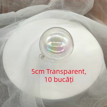 Set de 10 mingi transparente colorate pentru decorarea prăjiturilor – decorațiuni pentru Halloween și Crăciun