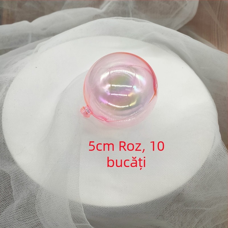 Set de 10 mingi transparente colorate pentru decorarea prăjiturilor – decorațiuni pentru Halloween și Crăciun