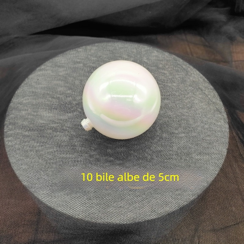 Set de 10 mingi transparente colorate pentru decorarea prăjiturilor – decorațiuni pentru Halloween și Crăciun