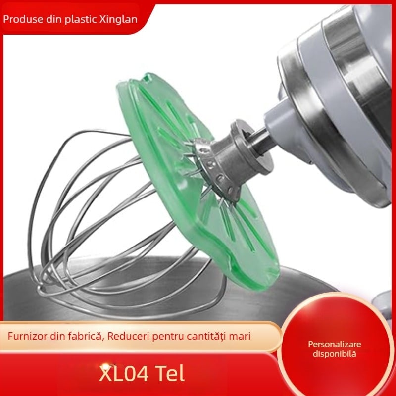 XL04 Barieră pentru mixer vertical – Accesorii: racletă pentru cremă și lamă de răzuire, protecție împotriva stropilor pentru capul de amestecare cu 6 linii