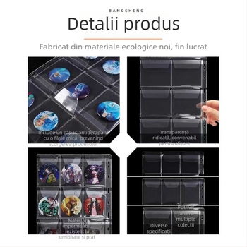 Album-binder en gros pentru carduri anime, cu pagini interioare transparente, 11 găuri