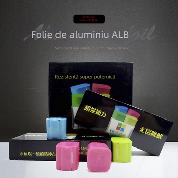 5ZW Versiune Îmbunătățită: Carcasă din plastic ultra-subțire, fără plumb, pentru folie de aluminiu, roleu mini de tăiere, set de 10 bucăți
