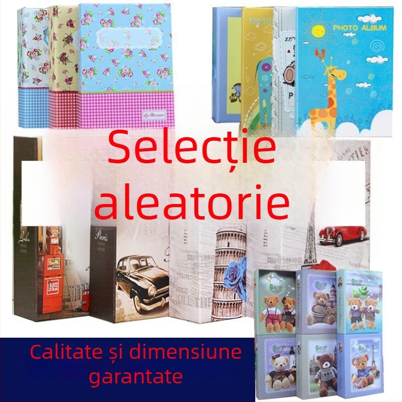 Noul album foto de 6 inch, 200 de fotografii, album cu pagini intercalate, album de familie, cadou de absolvire